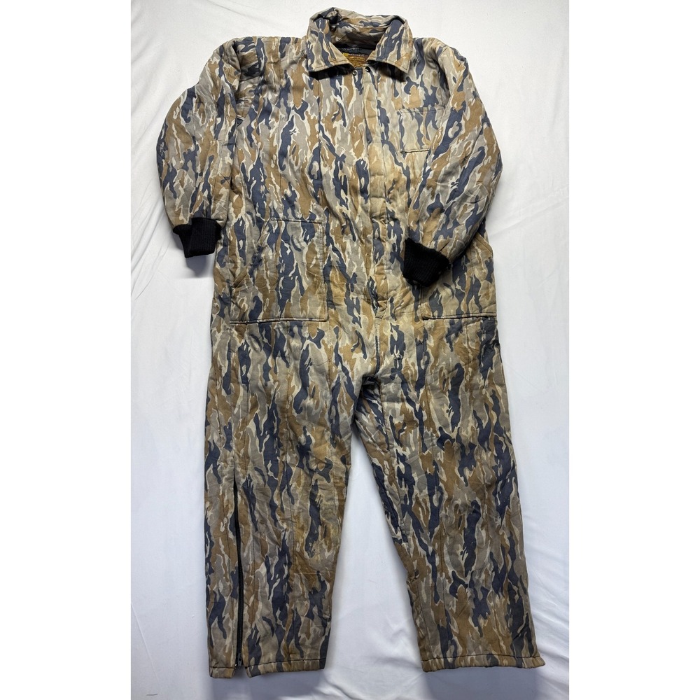 X-Caliber Coveralls Mens Large Hunting Multicolor Camo Tiger Stripe Ankle Zip - Picture 1 of 16